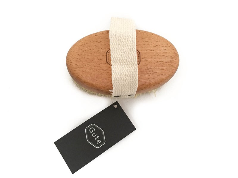 Gute Professional Dry Skin Body Brush, Dry Brush with Cactus/Vegetable Bristles (Firm/Extra Firm Bristles) - Image 3